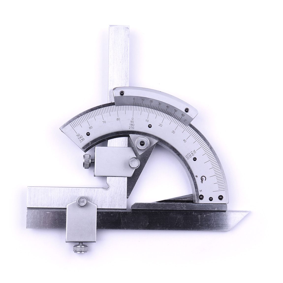 Precisa misurazione degli angoli Finder Bevel Protractor quadrangolare angolo strumento Righello 