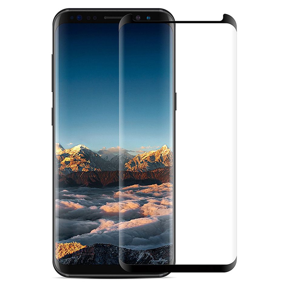Para Samsung Galaxy S8 & S8 Plus Protector de Pantalla de Vidrio Templado 3D escudo curvo Para Samsung Galaxy S8 & S8 Plus Protector de Pantalla de Vidrio Templado 3D escudo curvo