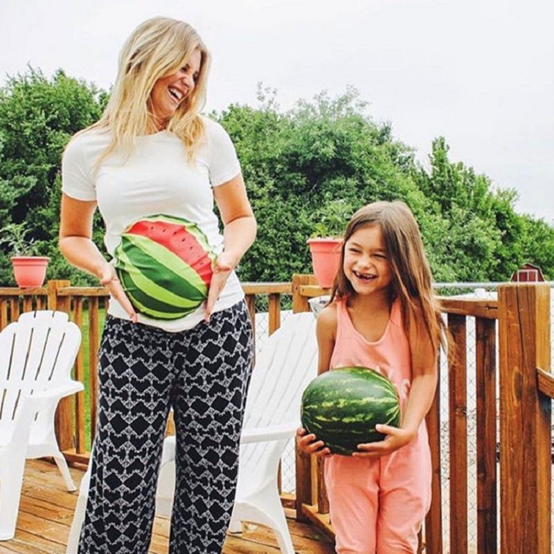 Compra Camiseta De Maternidad De Maternidad Divertidas Ropa Ropas Sandía  Pescado Impresión Ropa Embarazadas Algodón De La Manera Embarazada Tops T  Ropa Barato | Entrega Rápida Y Calidad | Es.Dhgate