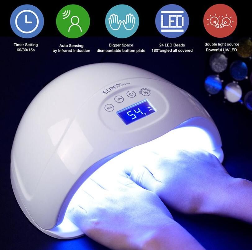 SUN5 Plus 48W UV LED Lamp Dual Hands Nail Lamp Led Nail Dryer Curing For UV