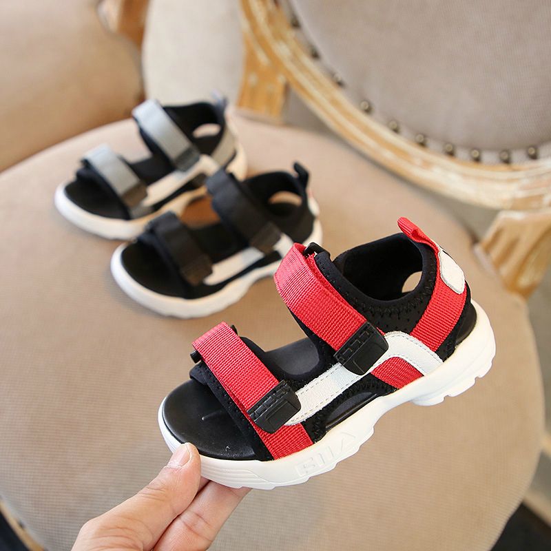 para sandalias para niños Zapatos casuales de la cinta de manera coreana 2018