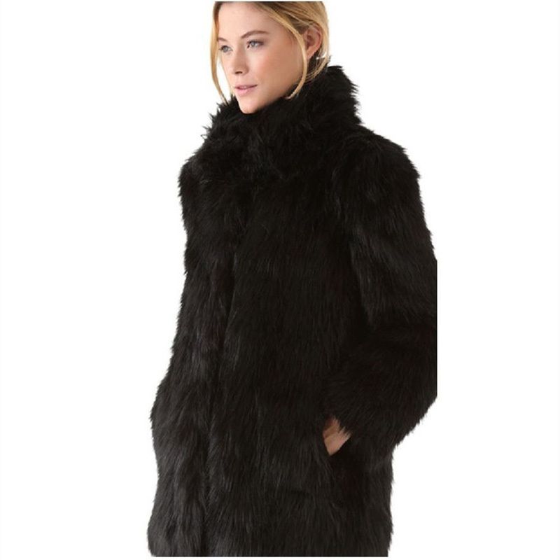 Chaqueta corta de talla grande para mujer abrigos de piel sintética Chaqueta corta de talla grande para mujer abrigos de piel sintética