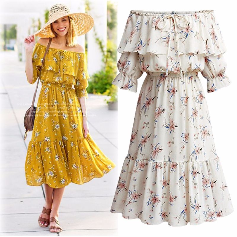 vestidos casuales de moda 2019