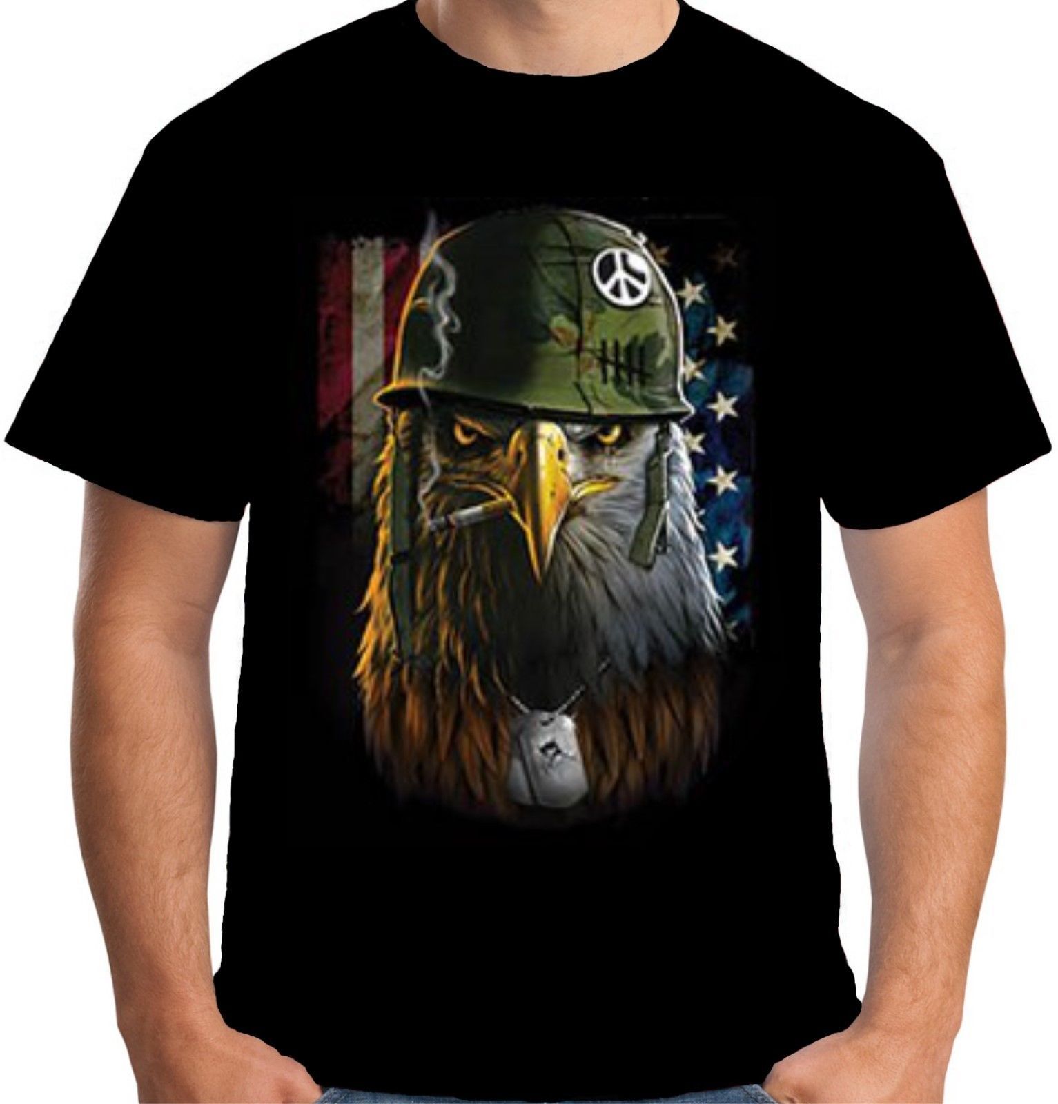 Velocitee Mens T Shirt Us American Army Military Soldier Eagle A21017 T Shirts Shop Online Of T Shirts From Futuretshirts 1319 Dhgatecom
