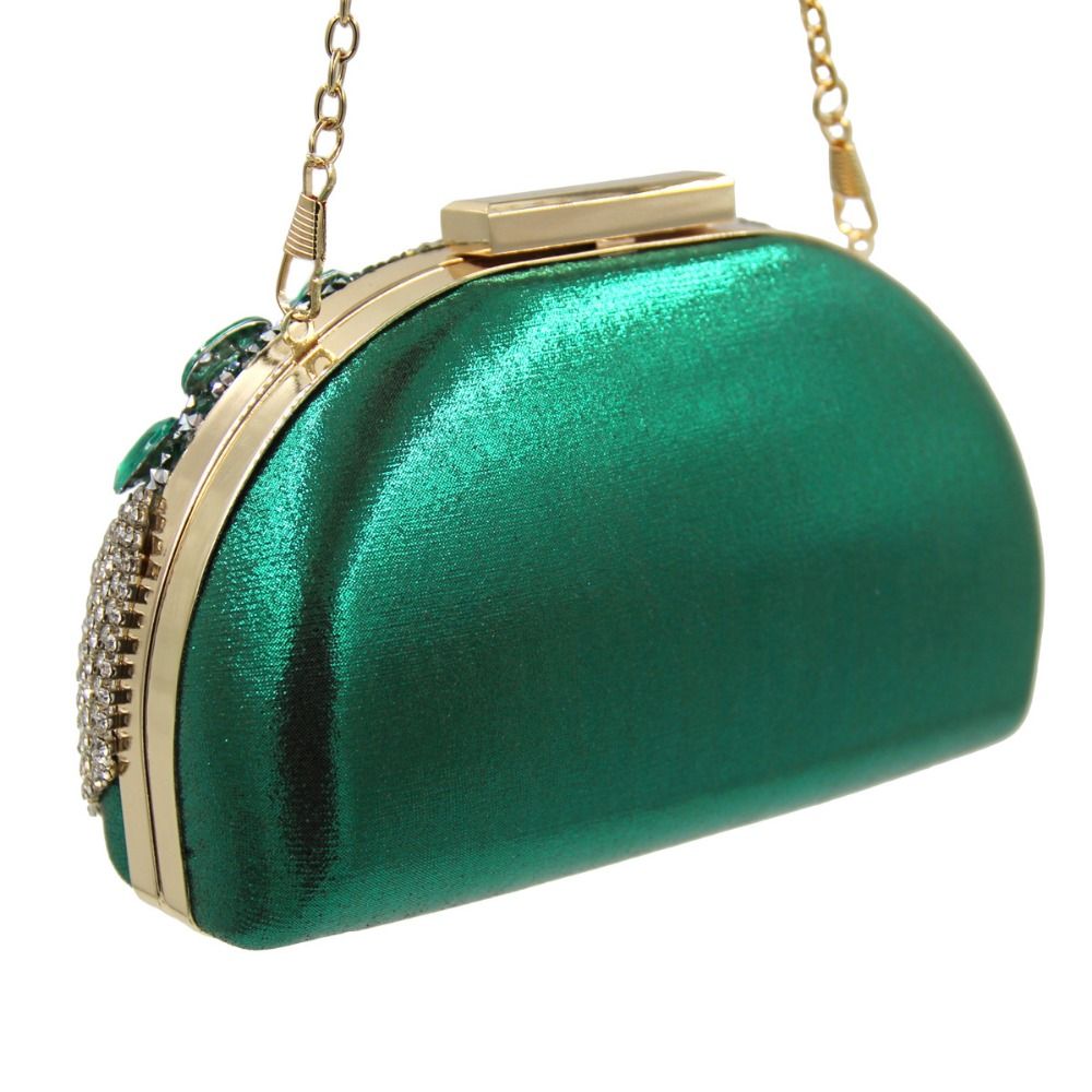 En la cabeza de Descolorar superficial Bolso De Noche De Diseño Hecho A Mano De Color Verde Esmeralda Borlas De  Cristal De Lujo Embrague Bolsa De Diamantes De Las Señoras Bolsos De Fiesta  De La Boda Bolso De