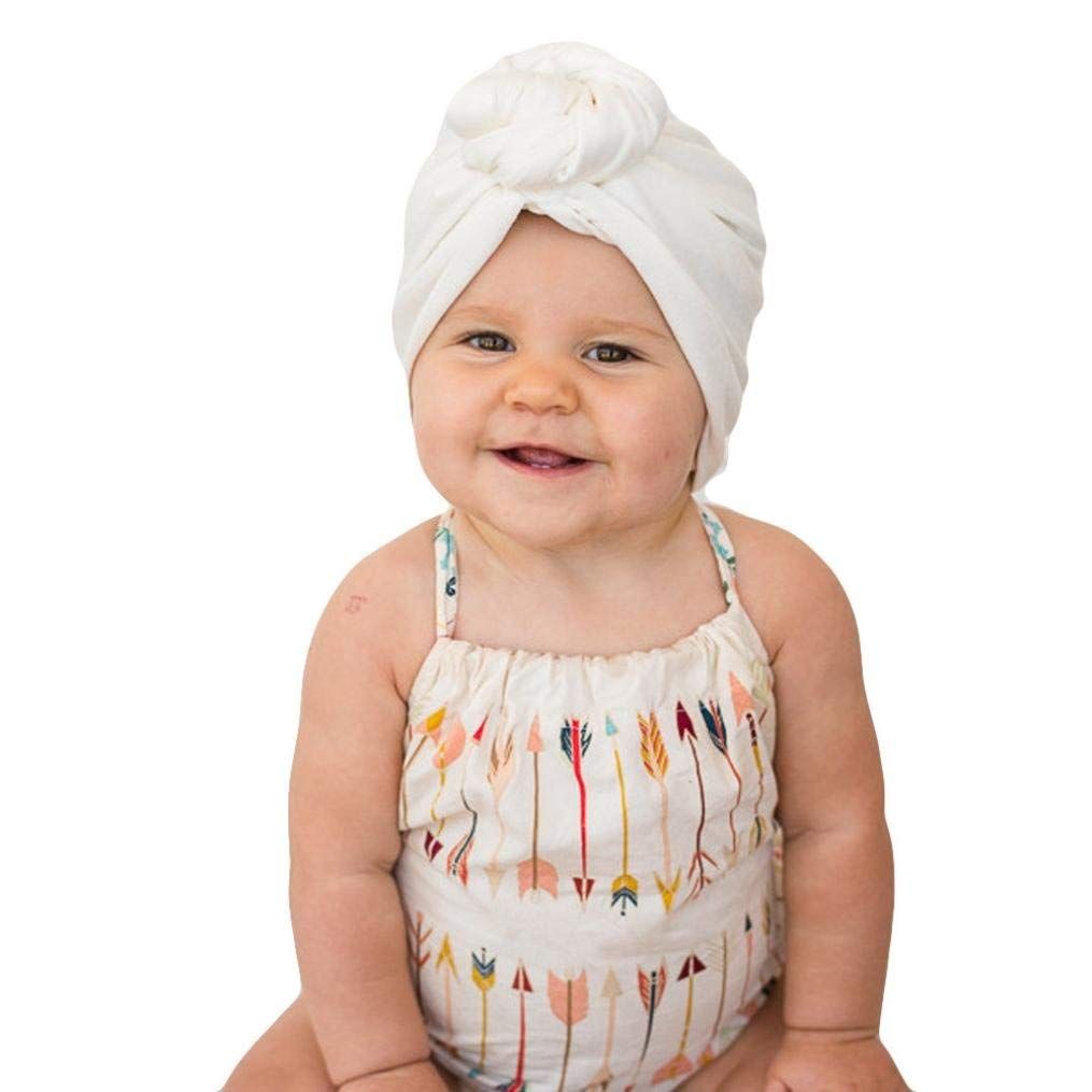 coiffure enfants petit turban mignon bébé pac beanie chapeau bandeau noué 