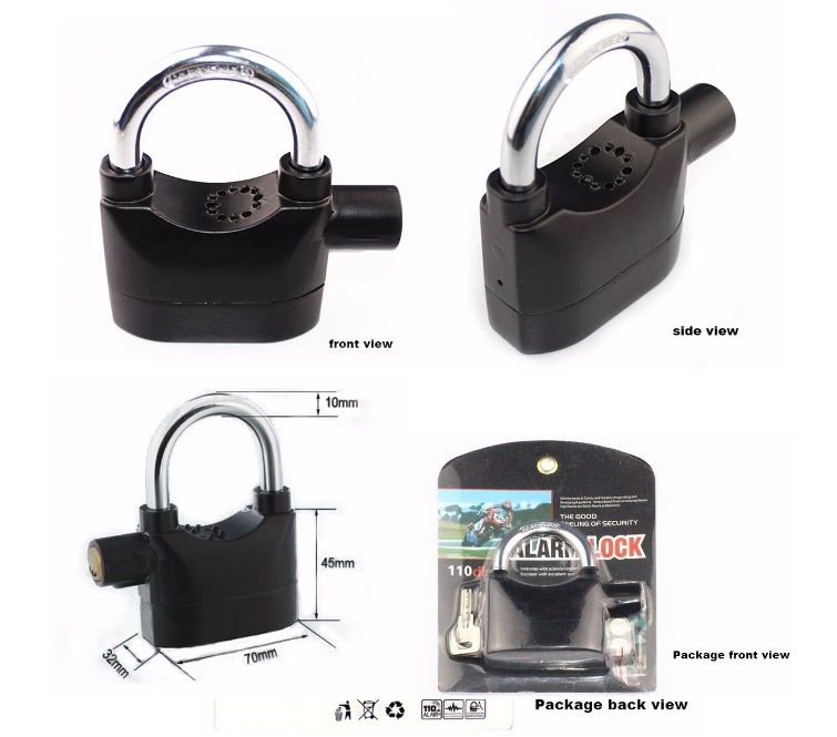 anti theft alarm lock for bike