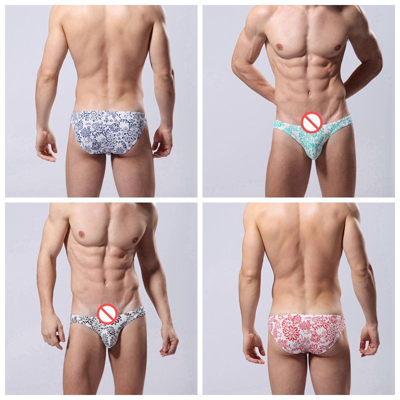 Mens Casual Briefs Bulge Pouch Triangle Low Rise Thongs Knickers Underwear Hot