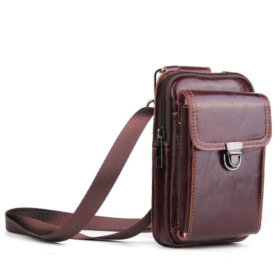 leather wallet purse with shoulder strap