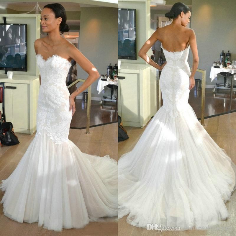 beautiful fishtail wedding dresses