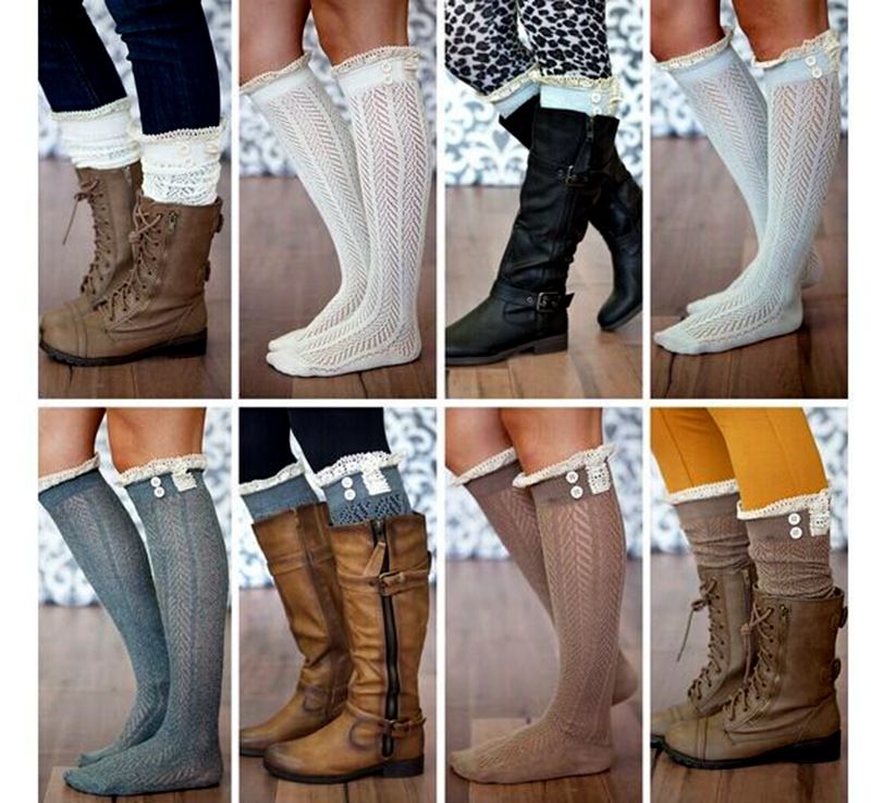 Compra ES Mujeres De Navidad MUJER HOLLOW OUT LACE Botas Calcetines  Calentadores De Pierna Botón De Encaje Invierno Leggings Calentamiento De  Rodilla Calcetines Altos Barato | Entrega Rápida Y Calidad | Es.Dhgate