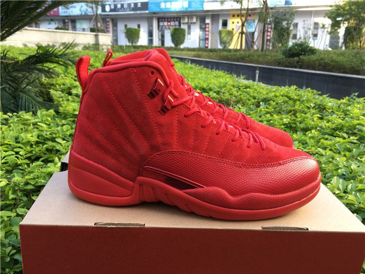 gym red 12s size 7