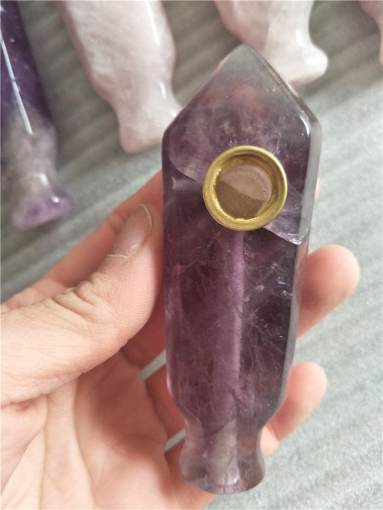 tubo viola di flourite