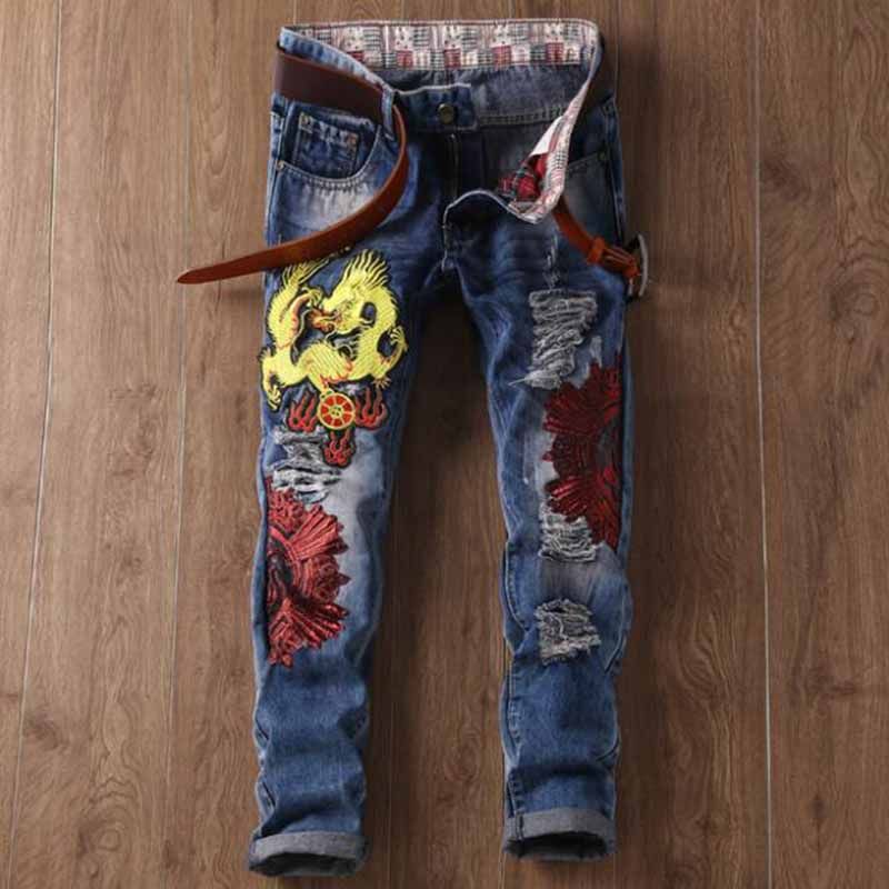 Compra Vaqueros De Algodón Para Hombre Pantalones Vaqueros Rotos De Dragon  Of Bordy. Trajes De Mezclilla Dorada. Vaqueros De Estilo Europeo Y  Americano. Barato | Entrega Rápida Y Calidad | Es.Dhgate