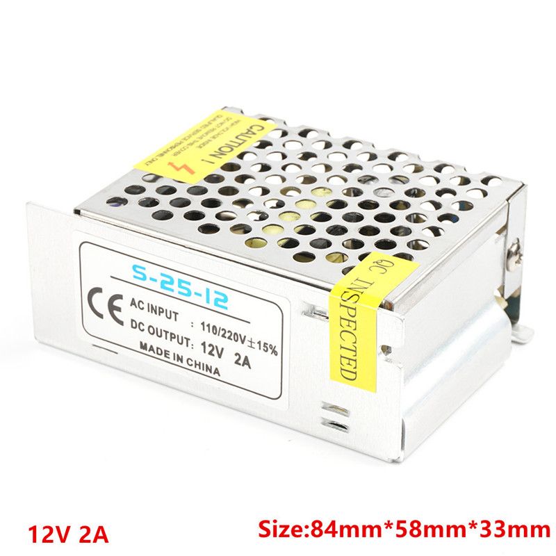 12V 2A 24 W.