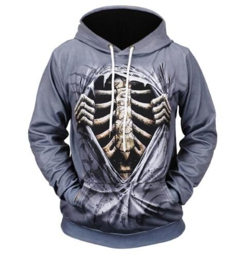 Compra Diseño Calaveras Hombres / Mujeres Sudaderas Con Capucha Delgadas 3d  Sudaderas Impresión Digital Agujero Roto Calavera Con Capucha Sudaderas Con  Capucha Manga Larga Tops Estilo Fresco Barato | Entrega Rápida Y