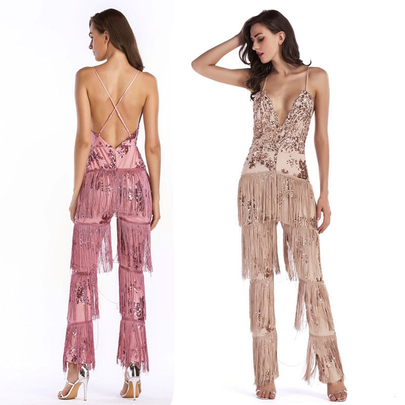 sequin jumpsuit disco