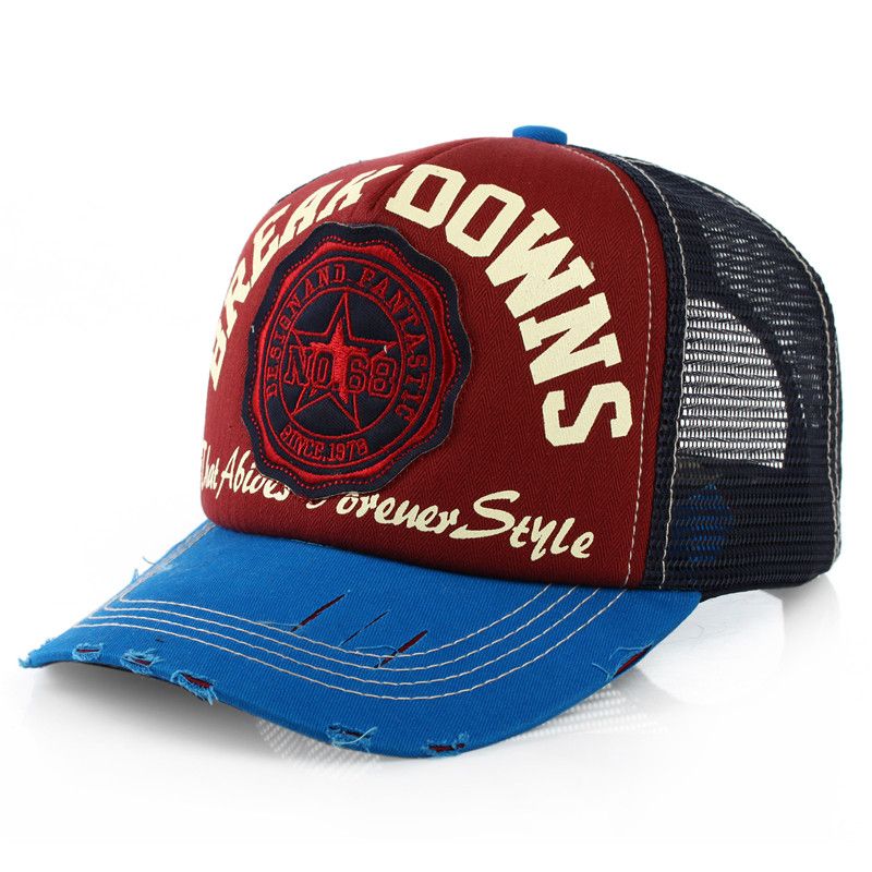 embroidered mesh hats