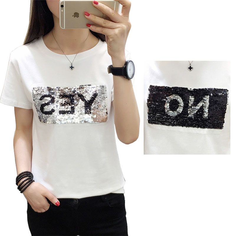 Tee shirt avec paillettes reversibles Clearance