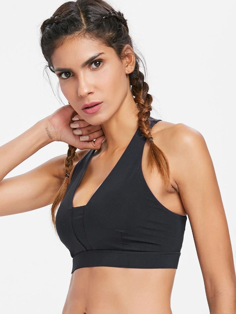 criss cross back sports bra