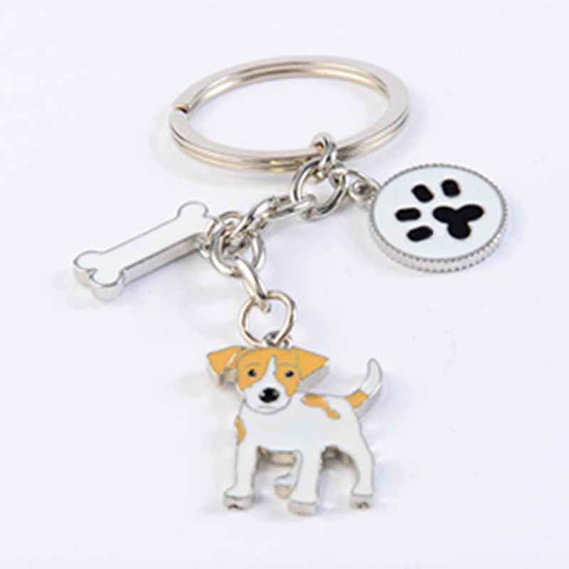 IP02 regalo per gli amanti dei cuccioli di cane #16290 Grazioso portachiavi Jack Russell Terrier
