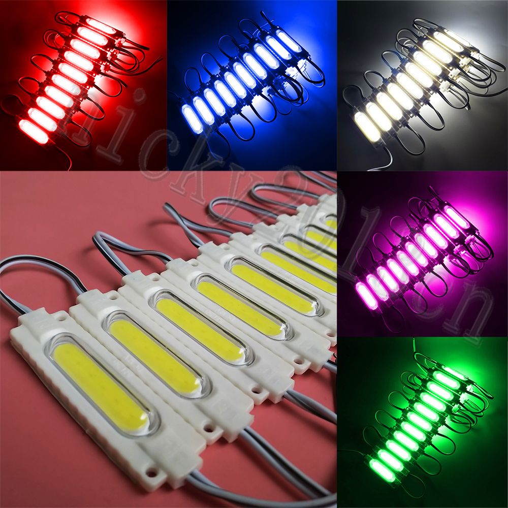 High Power COB LED Module Light Strip 3W Injection Milky Cover Waterproof Sign 