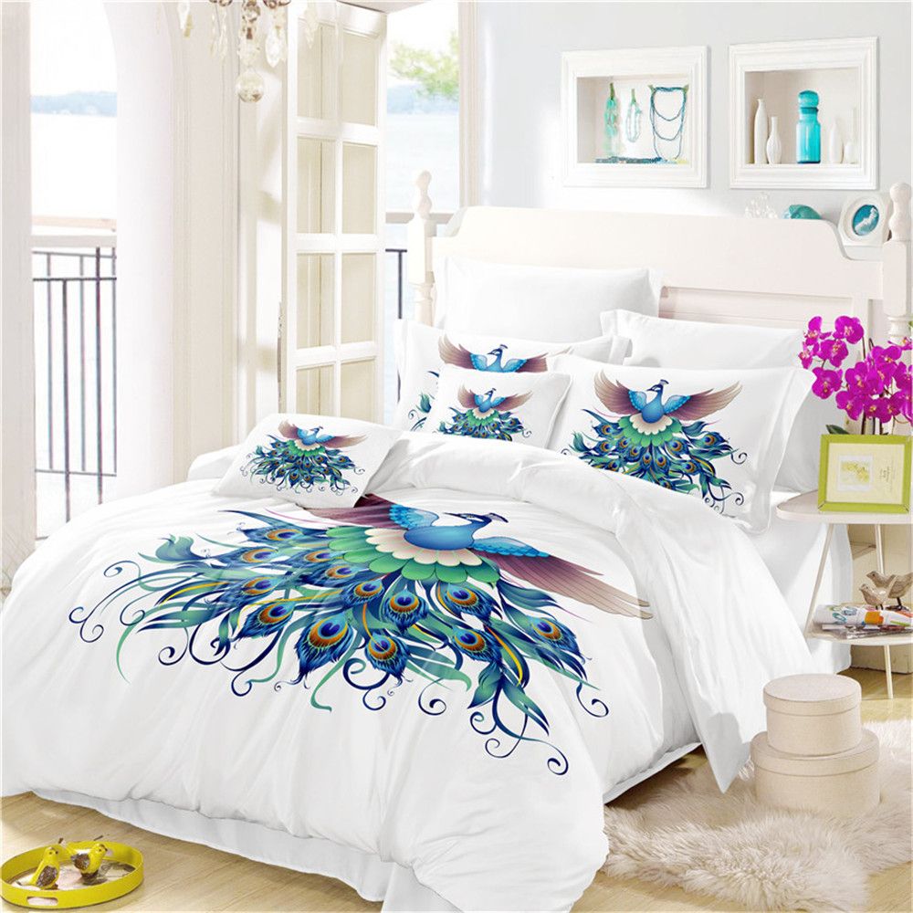 White Feather Duvet Cover Set Twin Full Queen King Bedroom White Feather Duvet Cover Set Twin Full