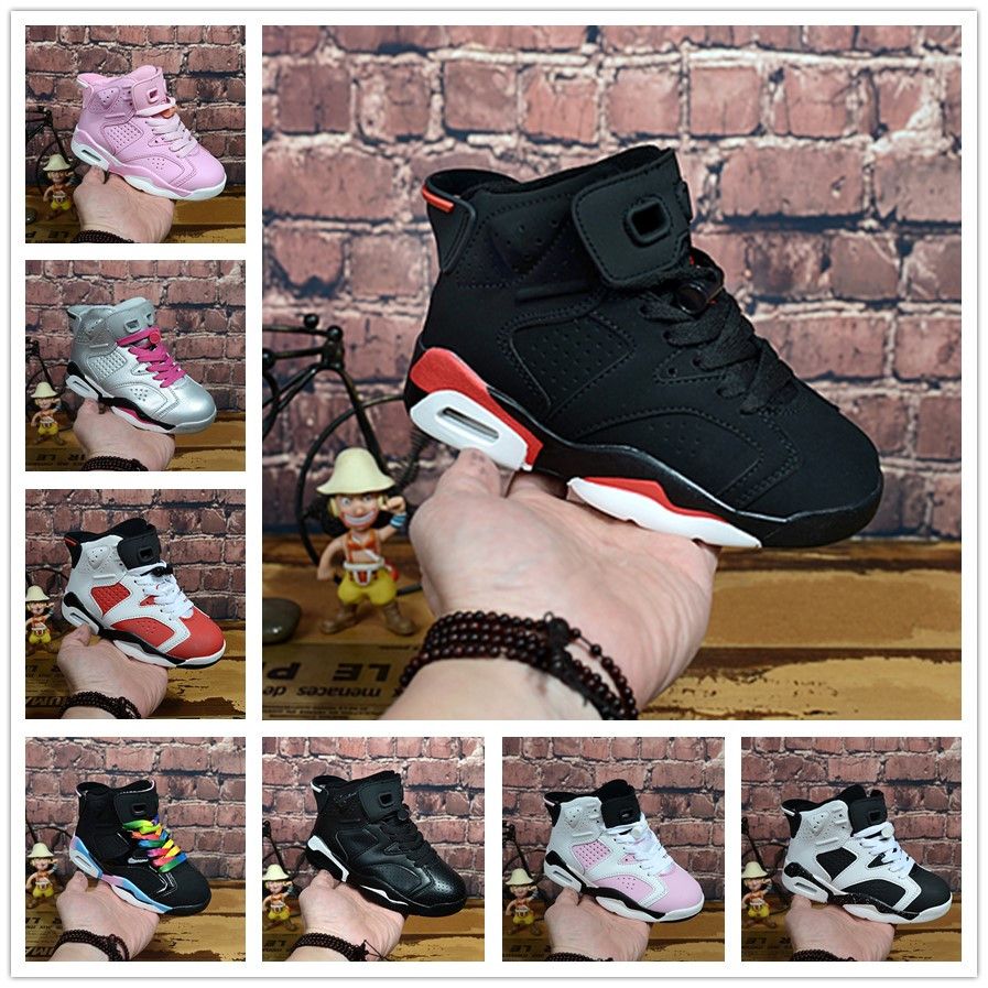 nike air jordan aj6 niños zapatos deportivos 6 zapatos de baloncesto J6 deporte