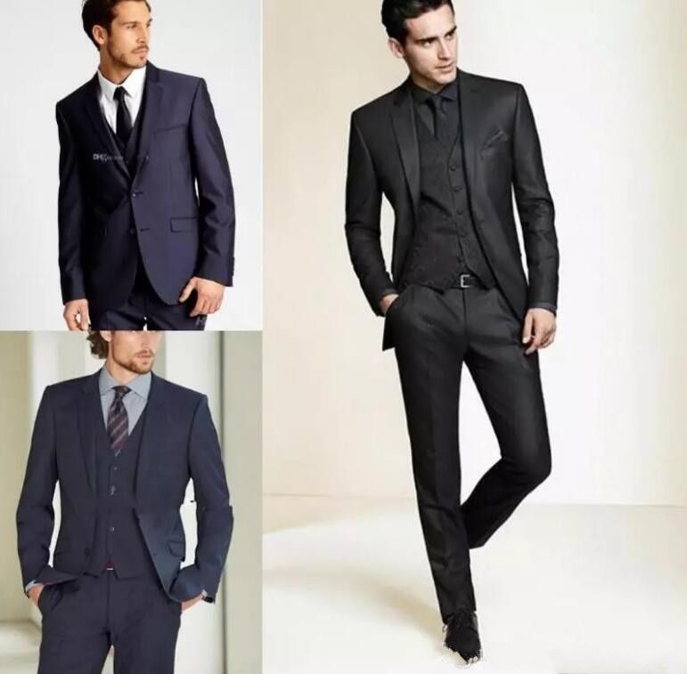 New Formal Tuxedos Suits Men Wedding Suit Slim Fit Business Groom