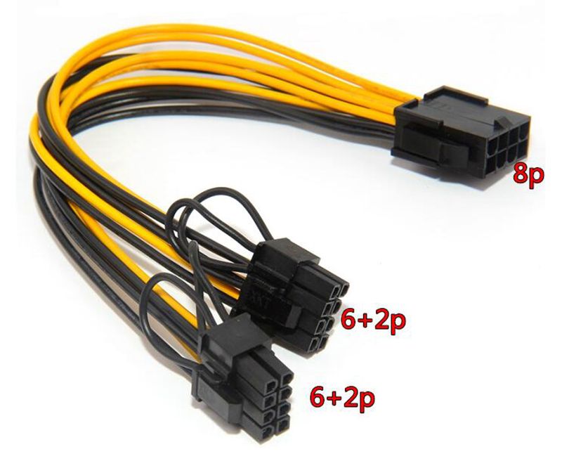 Best Buy 6 Pin To 8 Pin Adapter Adapter View