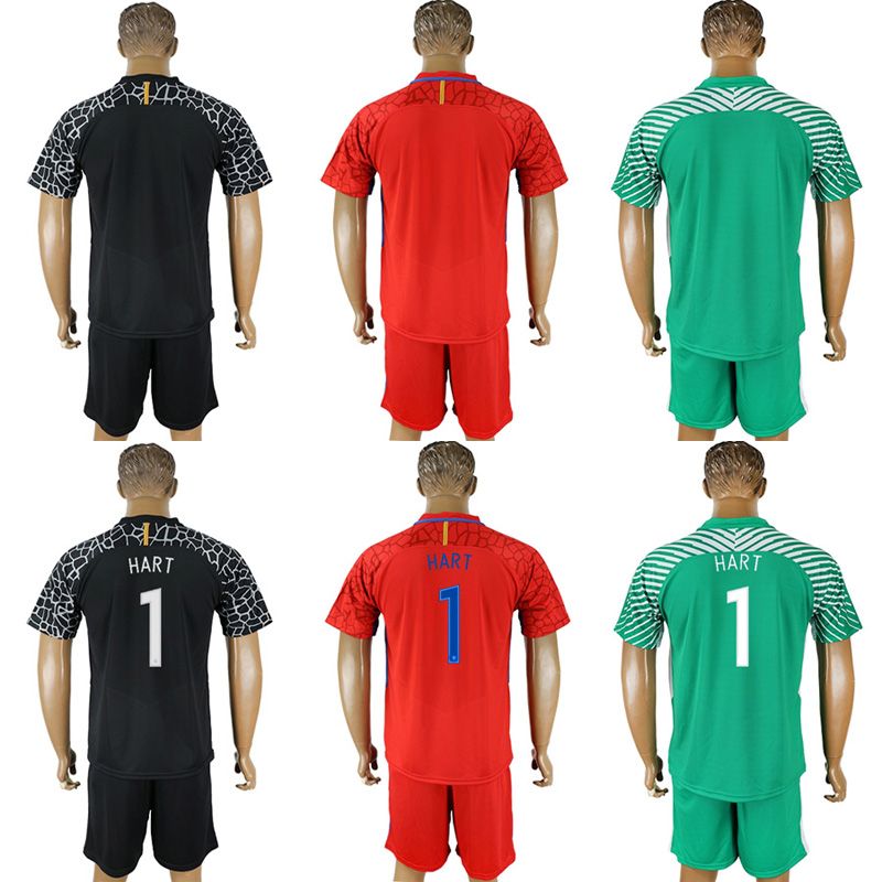 2020 Men 2018 Season England Soccer Jerseys 1 Hart Any Name Blank Green