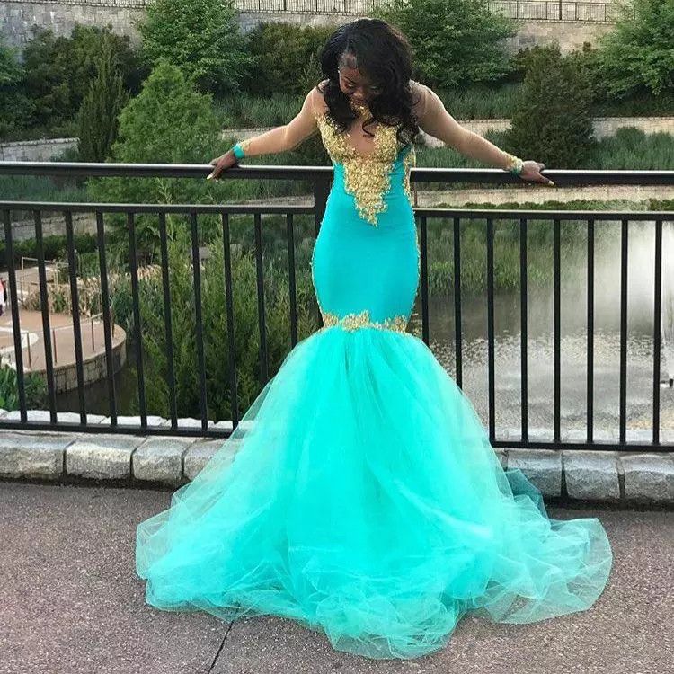 aqua mermaid dress