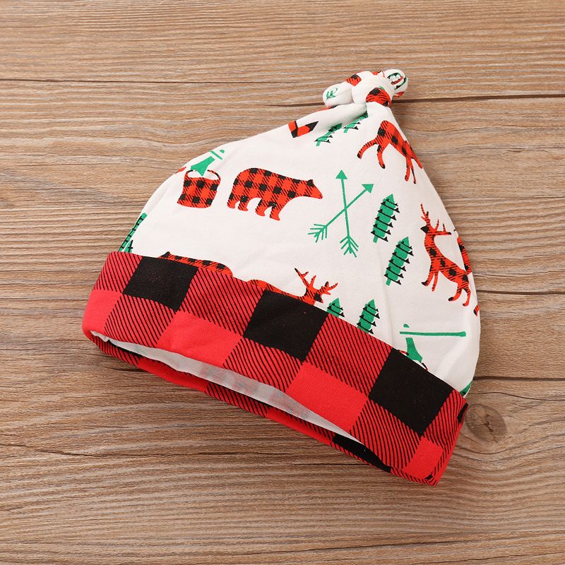 mtxtechnology Conjunto de Ropa de Navidad con Estampado de Letras reci/én Nacidas Mameluco de beb/é Pantalones a Rayas Diadema Sombrero Conjunto de Ropa