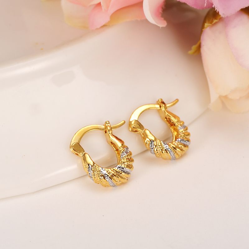 gold earrings for baby girl