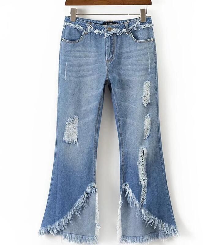 Europa y los Estados Unidos en un solo otoño nuevo día de abanico abalorios pantalón