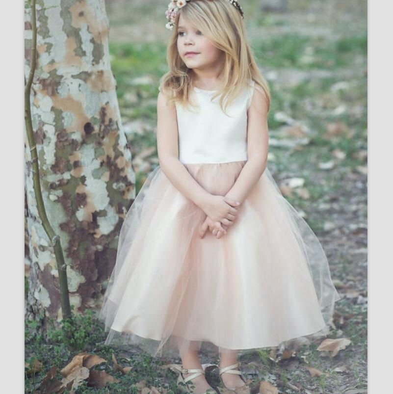 sleeveless flower girl dresses