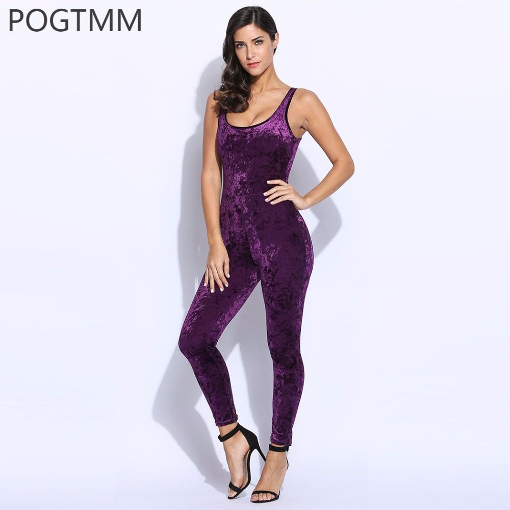purple velvet romper