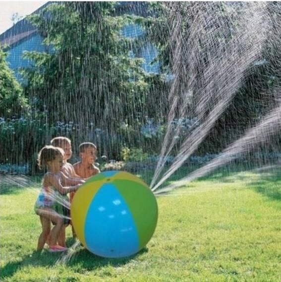 beach ball water sprinkler