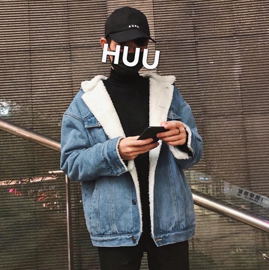 Acquistare Cappotto Di Jeans Da Uomo In Denim Cappotto Caldo Di Pelliccia  Foderato Bavero Collo Inverno Occidentale Cowboy Peacoats Moto Outwear  Cappotti Hoodied Ragazzi Della Gioventù Nuovo Economico | Consegna Veloce E