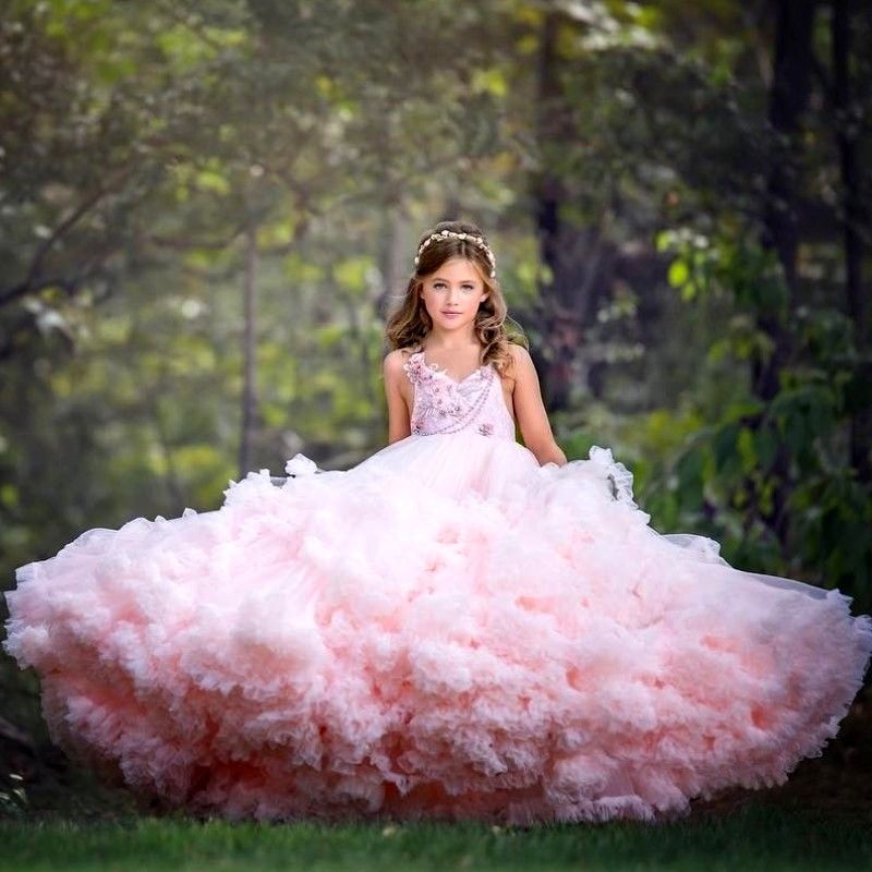 Boutique Flower Girl Dress Buy Online Birthday Wedding Gown