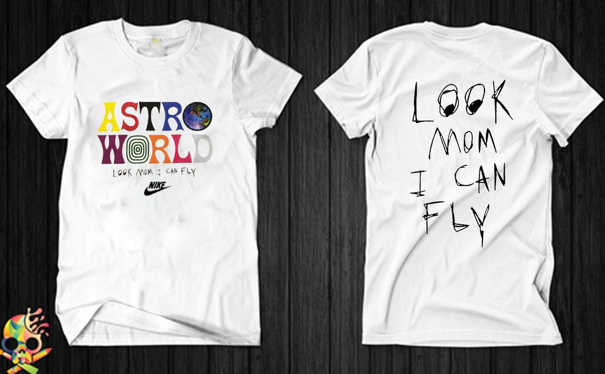 Compre Mira Mamá UNISEX Travis Scott AstroWorld Scorpion 2018 Camiseta I  Can Fly A 14,67 € Del Xm28tshirt | DHgate.Com
