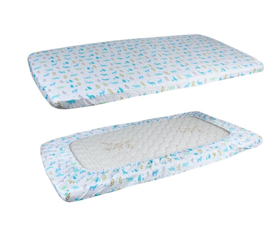 2018 Cheap Hot Cotton Fitted Crib Sheet Unisex Baby Crib Sheet