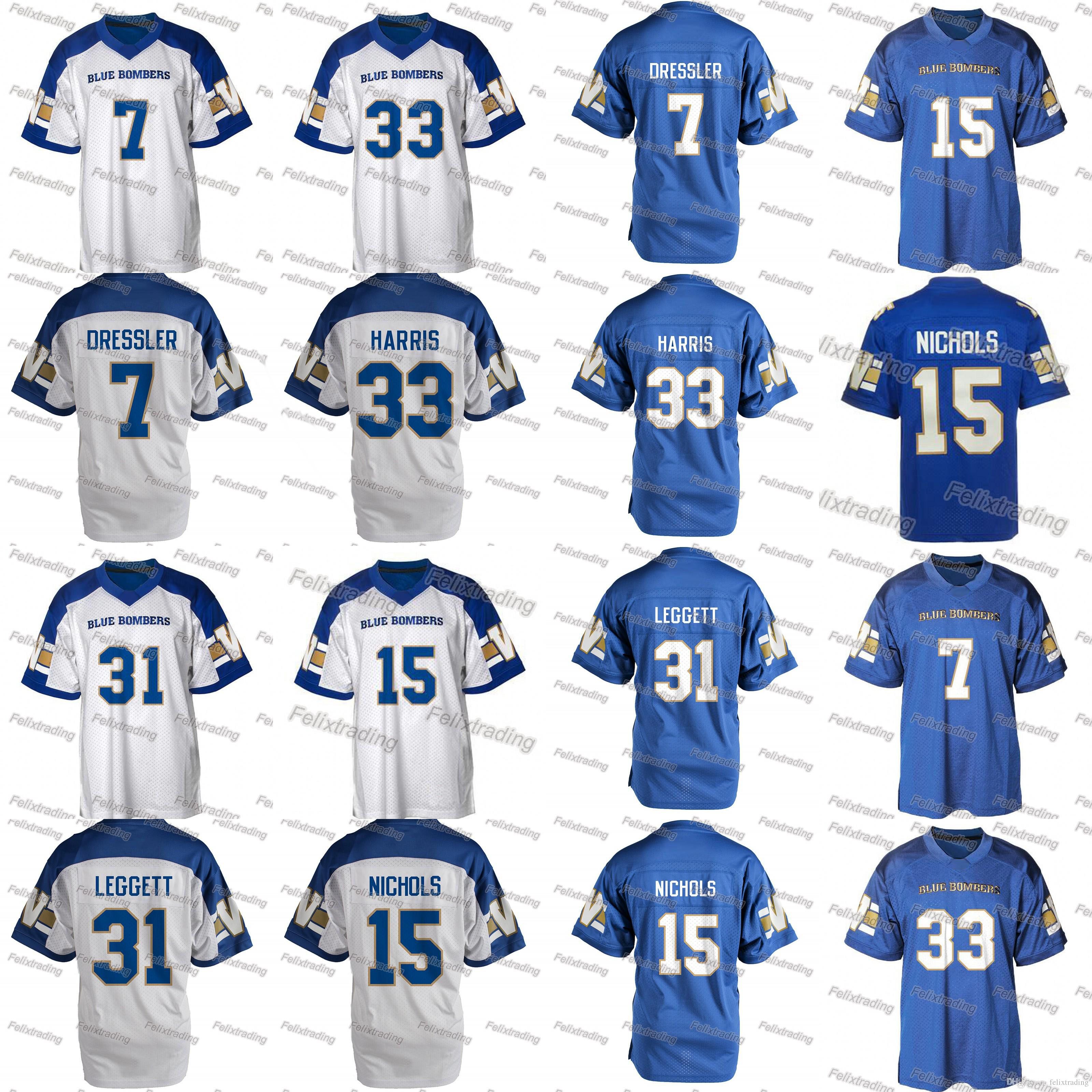 Winnipeg Blue Bombers Custom Jerseys 