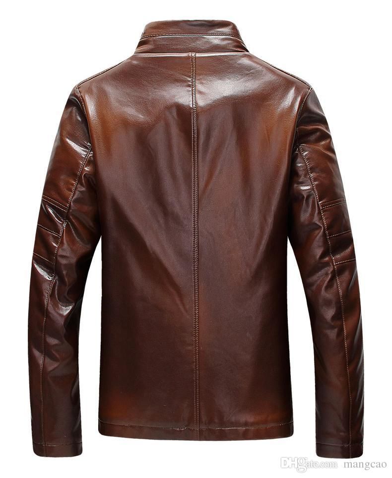 100/% guaranteed sheep leather Men/'s Leather Blazer in Brown