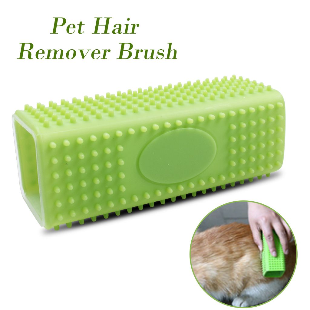 silicone pet hair remover brush