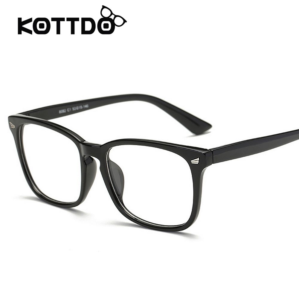 big frame clear lens glasses