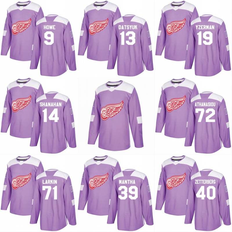 red wings cancer jersey