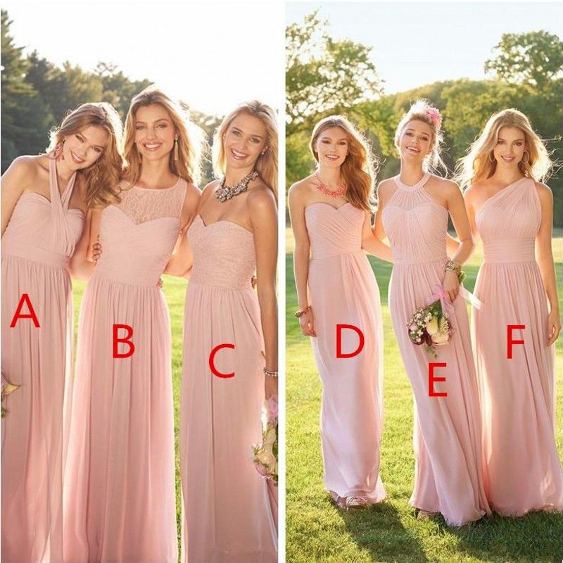blush color dress