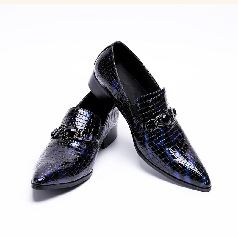 blue patent leather shoes mens