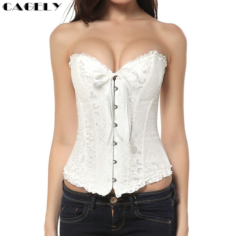white corset bustier